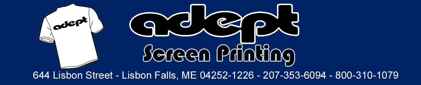 Adept Screen Printing & Graphics — Screen Printing in Lisbon