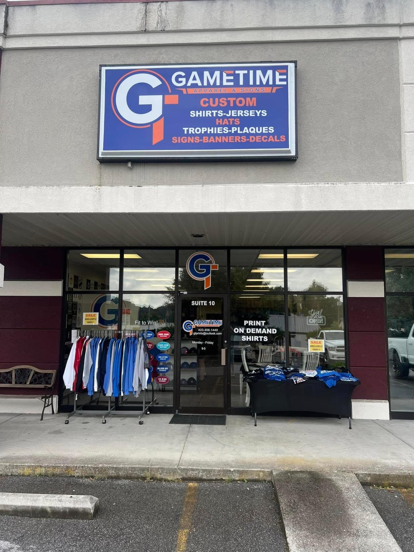 Gametime Apparel & Signs — Screen Printing, Embroidery in Kingsport